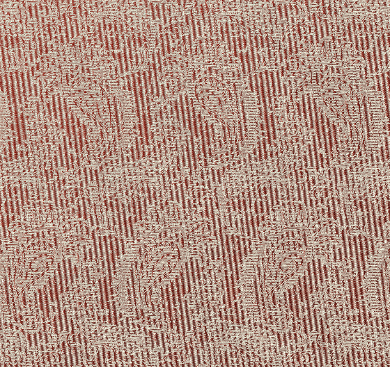 Meterware Paisley aus Reinleinen von Leitner Leinen