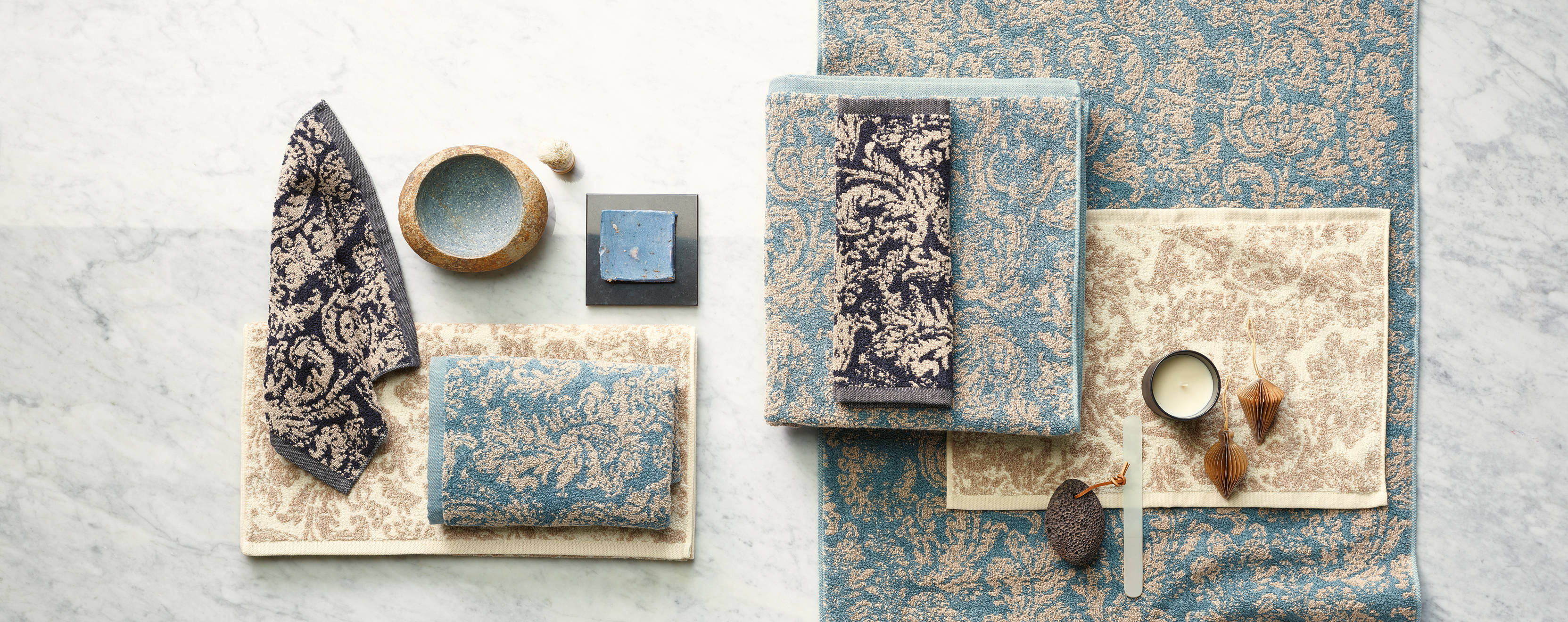 Teal, Sand & Anthrazith - Discover the elegant natural shades of our bath collection