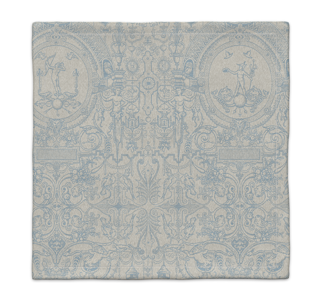 Serviette Cartouche aus Reinleinen von Leitner Leinen