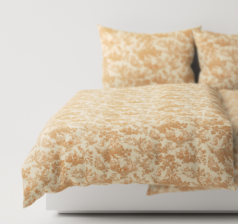 Premium cotton duvet Toile-de-Jouy | Leitner Leinen